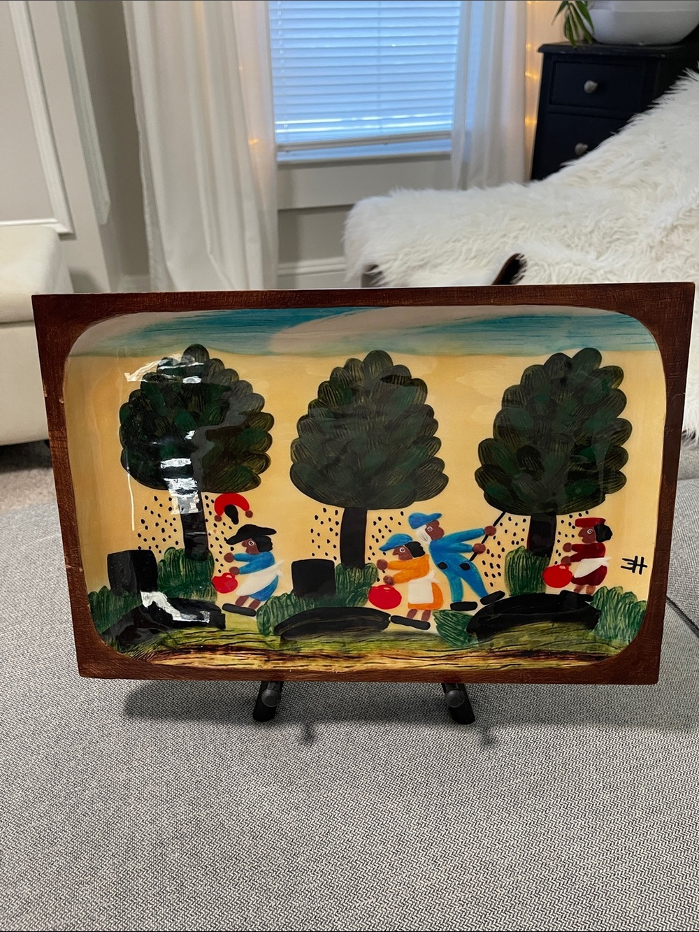 Pican Picking The Clementine Hunter Collection Tray